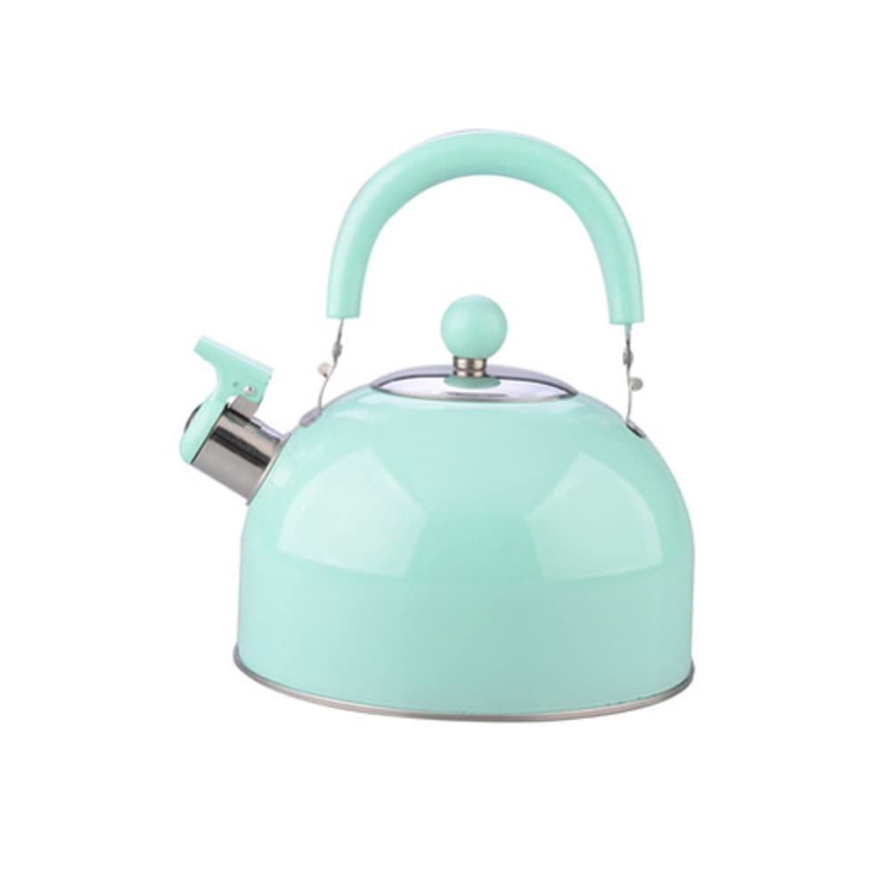 SLATIOM 2.5L Stainless Steel Whistling Tea Kettle - Thickened Flat Bottom for Induction Cooktops, Stovetops & Gas Ranges - Perfect for Boiling Water, Making Tea, Coffee & Hot Cocoa in Kitchen, Office or Camping
