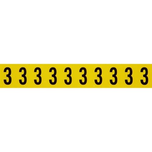 Brady 3430-3 34 Series Indoor Number and Letter Cards (Pack of 50) - Durable Office & Home Organization Labels for Mailboxes, File Cabinets, and Storage Bins