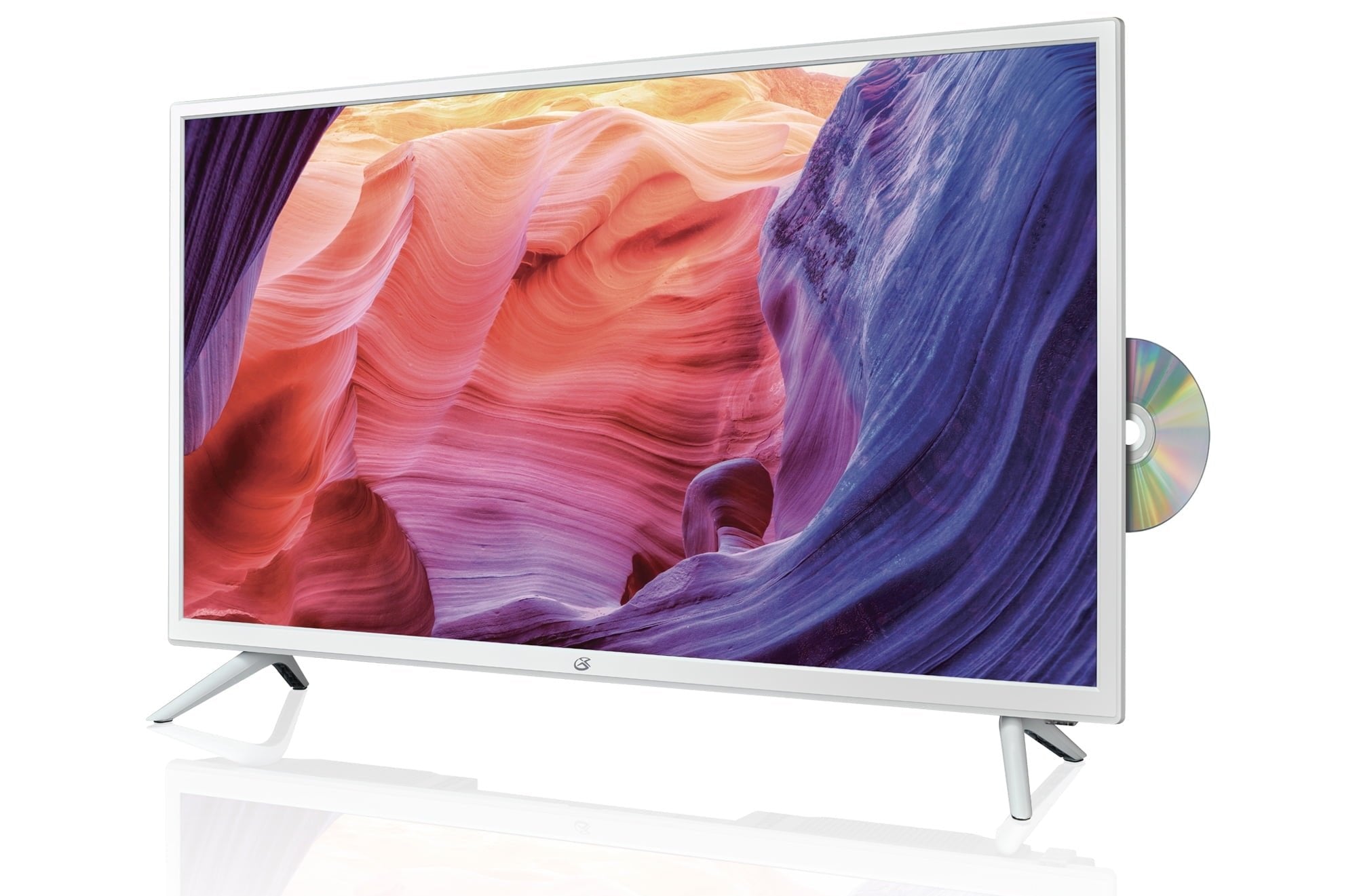 GPX 32 Inch LED HDTV with Built-in DVD Player - 720p HD Resolution, HDMI Inputs, USB Port (Model TDE3273) | Perfect for Bedrooms, Dorms, and Small Spaces