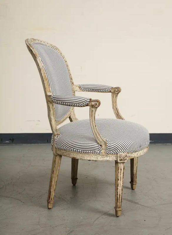 Hand Carved Antique Solid Wooden Chair - Natural Wood Dining Room Chair for Farmhouse, Rustic Decor & Vintage Home Decor