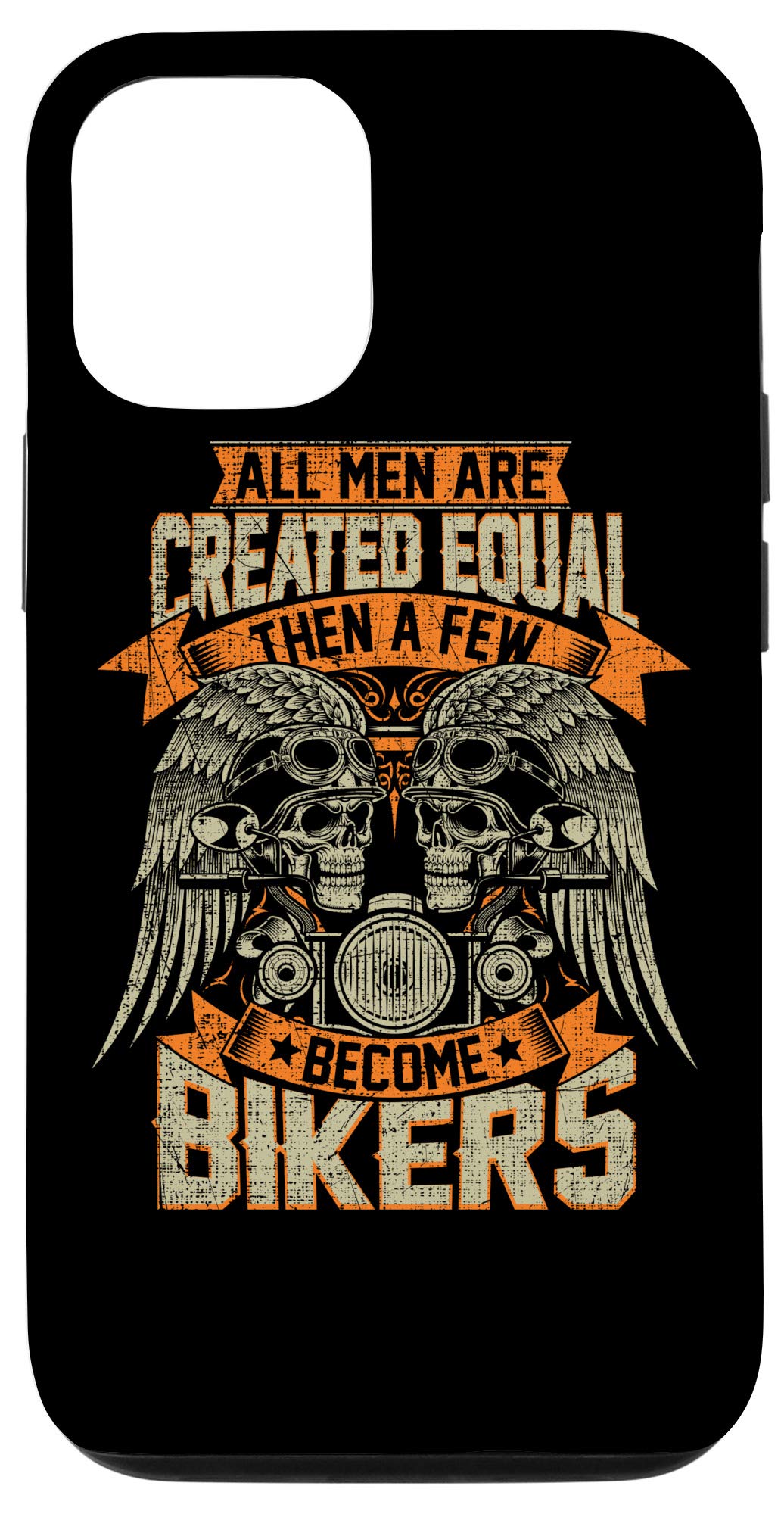 iPhone 12/12 Pro Motorcycle Case for Men - Durable Biker Grunge Design Phone Cover - Perfect for Riding, Outdoor Adventures & Daily Protection