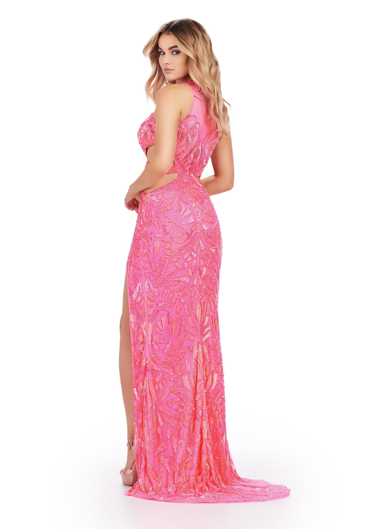 ASHLEYlauren 11501 Women's Elegant Cocktail Party Dress - Perfect for Weddings, Evening Events & Special Occasions