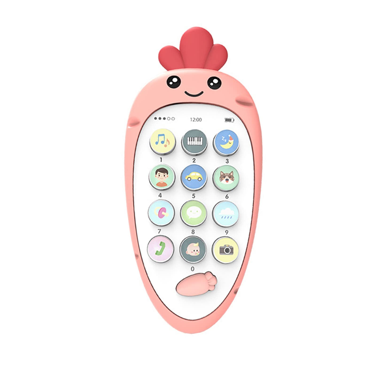 WskLinft Kids Chewable Toy Phone - Early Education & Sensory Relief for Babies - Pink Teething Phone for Toddlers - Perfect for Teething, Learning & Playtime Fun