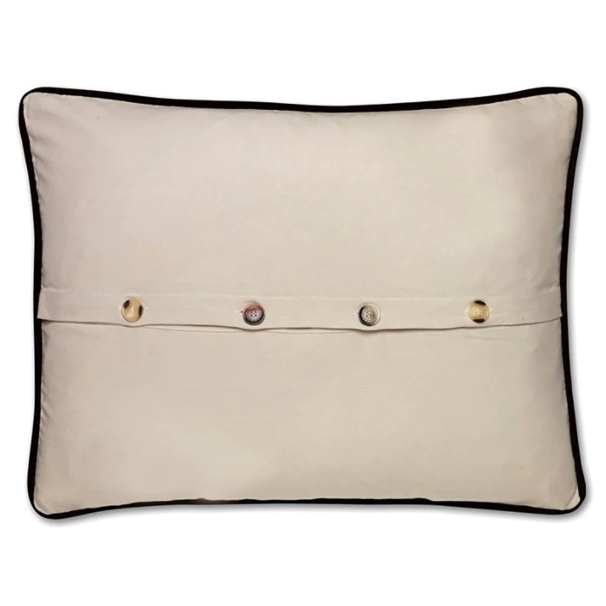 Boston Hand Embroidered Decorative Throw Pillow Covers - Luxury Home Decor for Sofa, Bed & Living Room