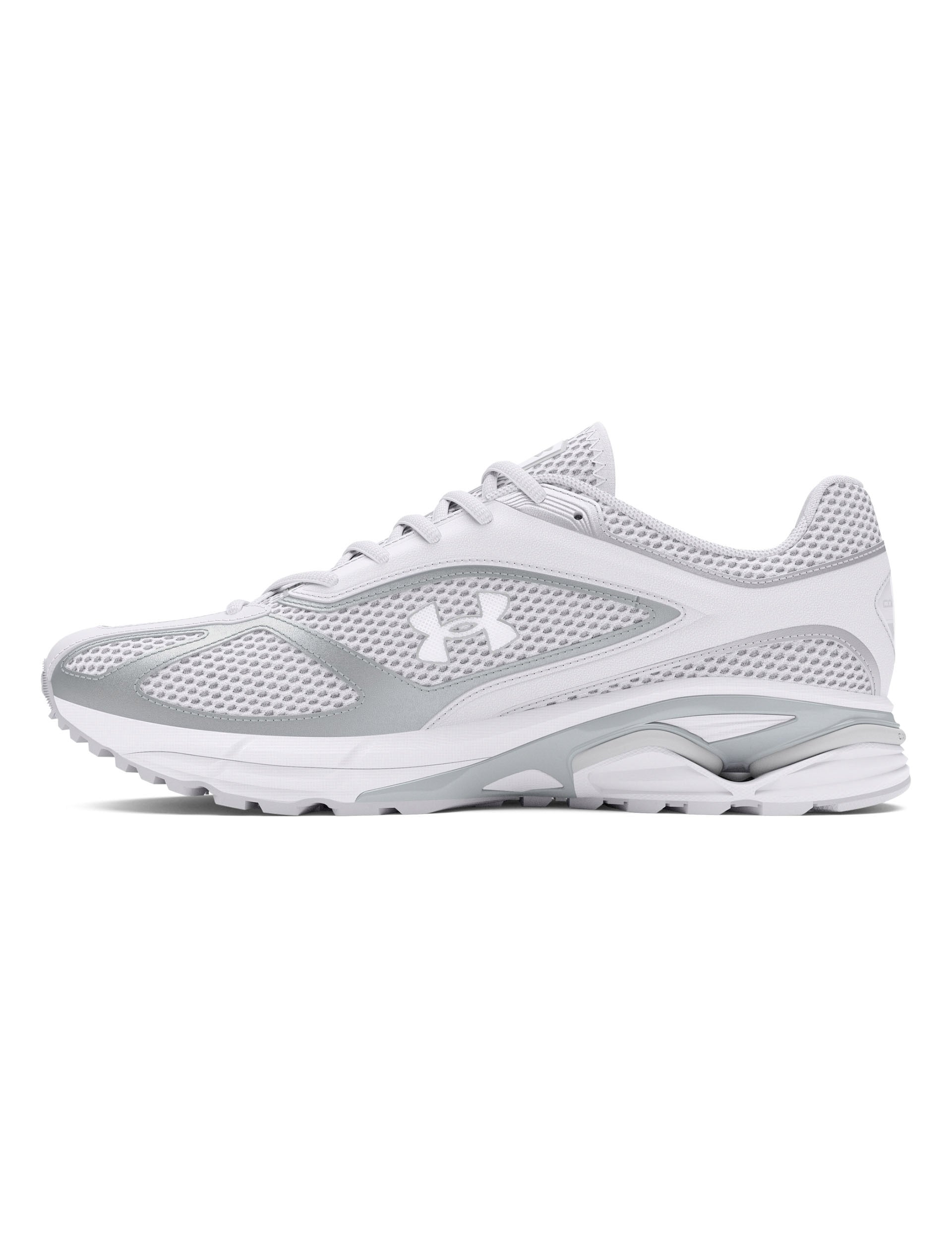 Apparition Shoes - White, Metallic Silver & Halo Gray Running Sneakers for Men & Women | Lightweight Comfortable Athletic Shoes for Jogging, Gym Workouts & Casual Wear