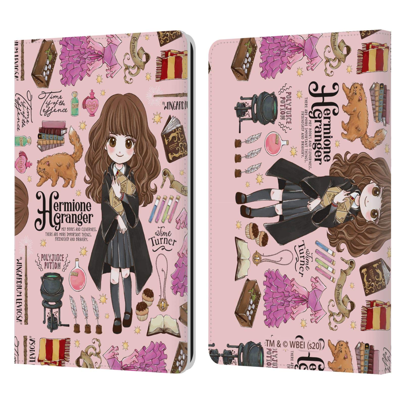 Official Harry Potter Hermione Deathly Hallows Leather Book Wallet Case for Kindle Paperwhite 1/2/3 - Perfect for Reading, Travel & HP Fans Collection