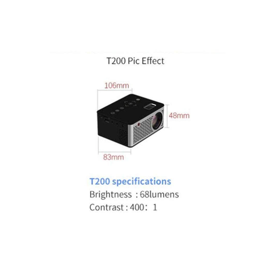 VVHUDA Mini LED Projector - 1080P Full HD Support, Compatible with TV Stick, Gaming Consoles & Smartphones | Portable Home Theater for Movies, Sports & Video Games | Perfect Gift for Birthday & Holidays