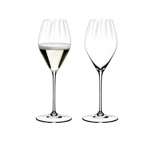 Riedel Performance Champagne Glasses Set of 2 - Crystal Clear Stemware for Celebrations, Parties & Romantic Dinners