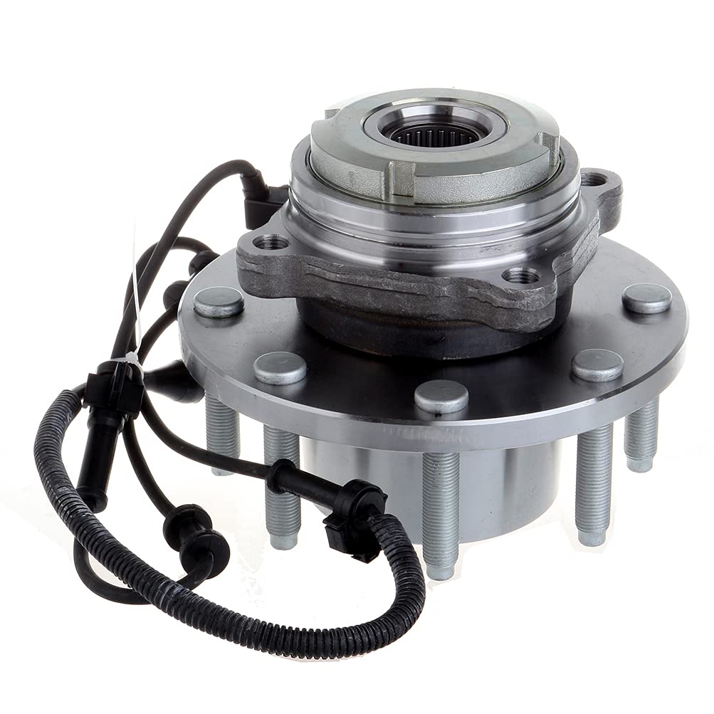 AUPCS Front Wheel Hub and Bearing Assembly Compatible with 2002-2005 Ford Excursion, 2003-2004 Ford F-250 Super Duty & F-350 Super Duty - Replaces 515056 (1PC) - Perfect for Off-Roading, Towing & Heavy-Duty Truck Maintenance