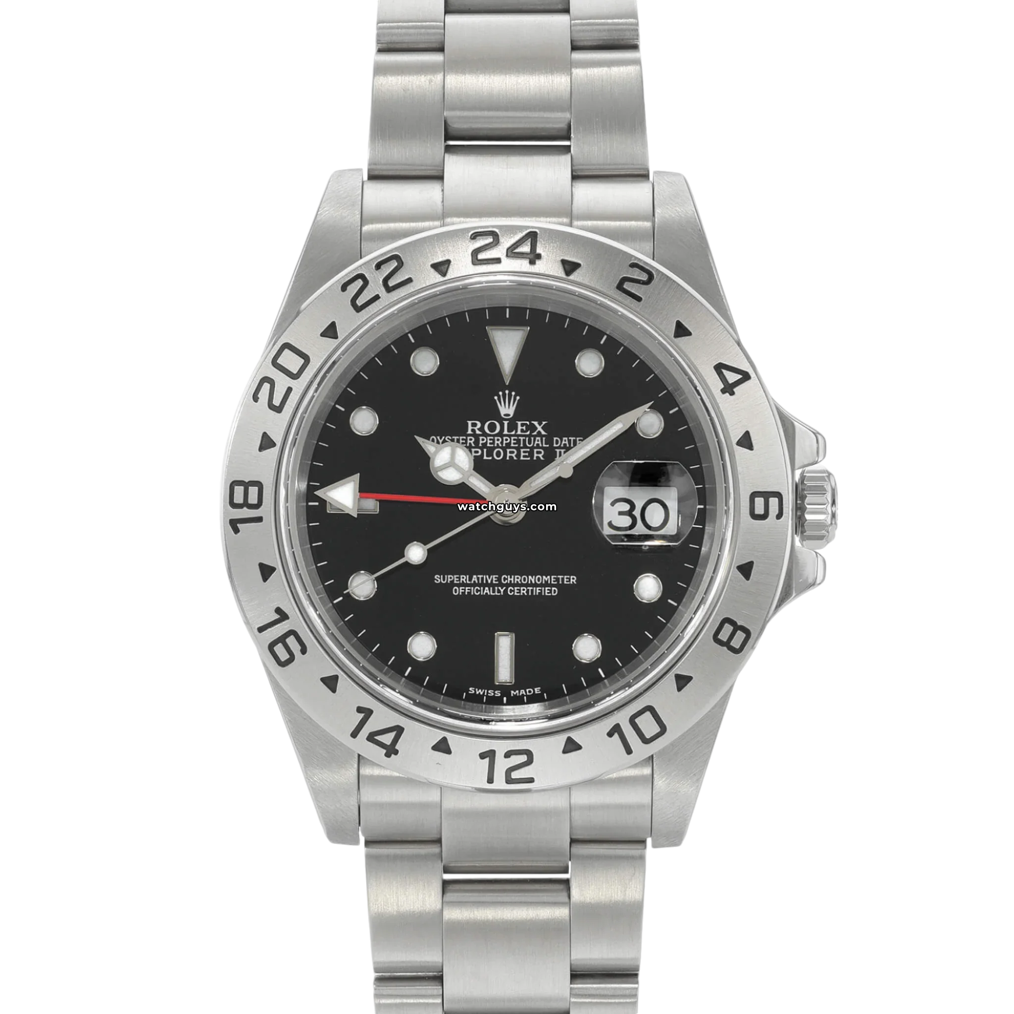 Rolex Explorer II 16570 Black Dial Stainless Steel Men's Watch - Perfect for Outdoor Adventures & Professional Use