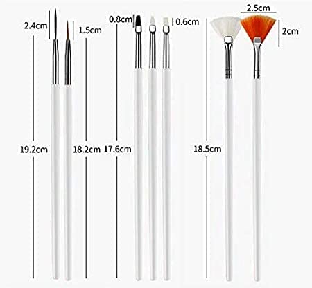 GOLD MAX 15-Piece Professional Nail Art Brush Set - UV Polish & Acrylic Nail Design Tools with Painting Pens (Pink) for Salon, Home Manicure & DIY Nail Art