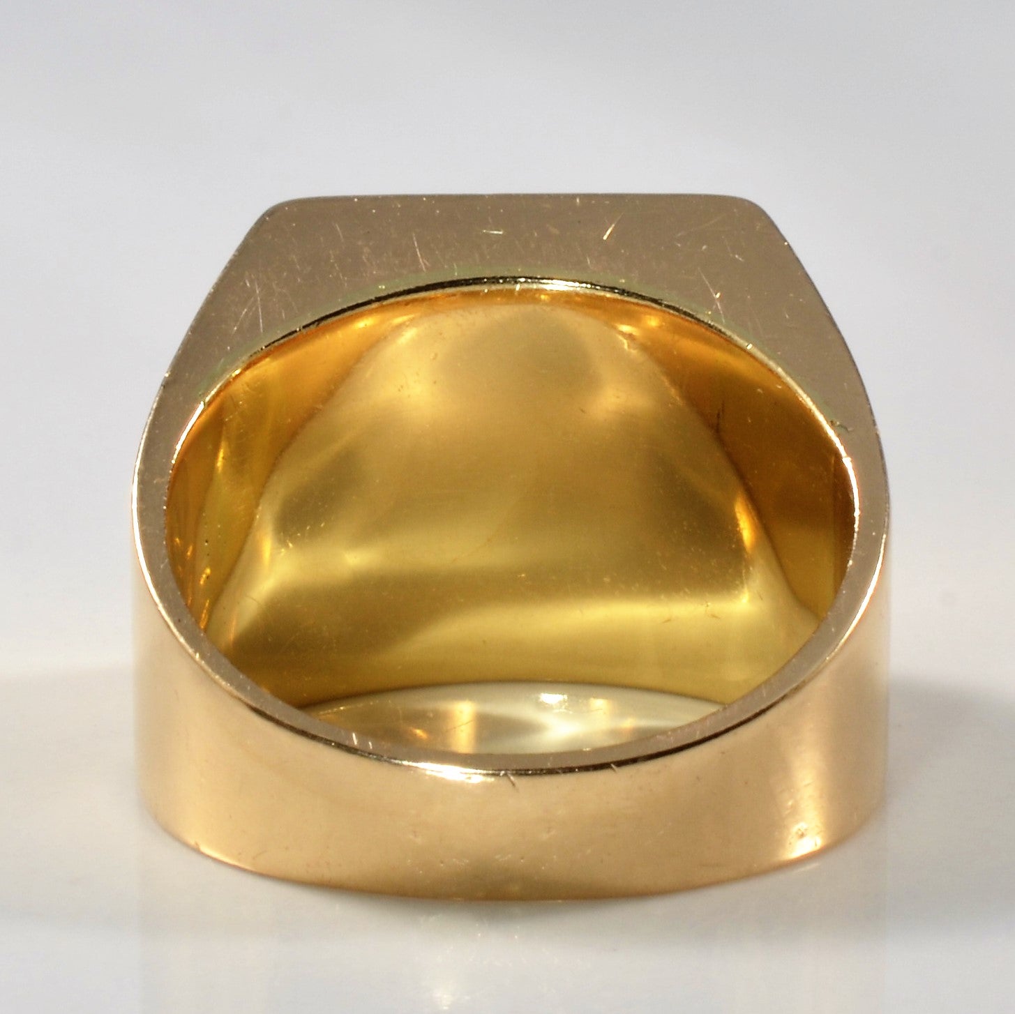 DMS Initial Signet Ring for Men - Size 11.75 - Personalized Stainless Steel Pinky Ring - Perfect for Gifts, Weddings & Everyday Wear