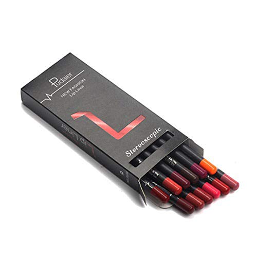 12PCS Waterproof Matte Lipstick Set - Long Lasting Lip Liner Pencil & Lip Pen for Women | Perfect for Daily Wear, Parties & Special Occasions
