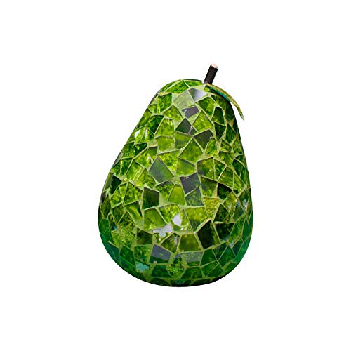 Stylish Decorative Fruit Bowl with Mosaic Glass Fruits - Elegant Centerpiece for Dining Table, Kitchen Counter, or Gift Giving