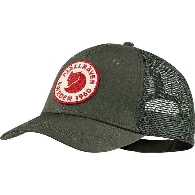 Fjallraven 1960 Logo Trucker Hat - Vintage Style Adjustable Snapback Cap for Men & Women - Perfect for Outdoor Adventures, Hiking, and Casual Streetwear