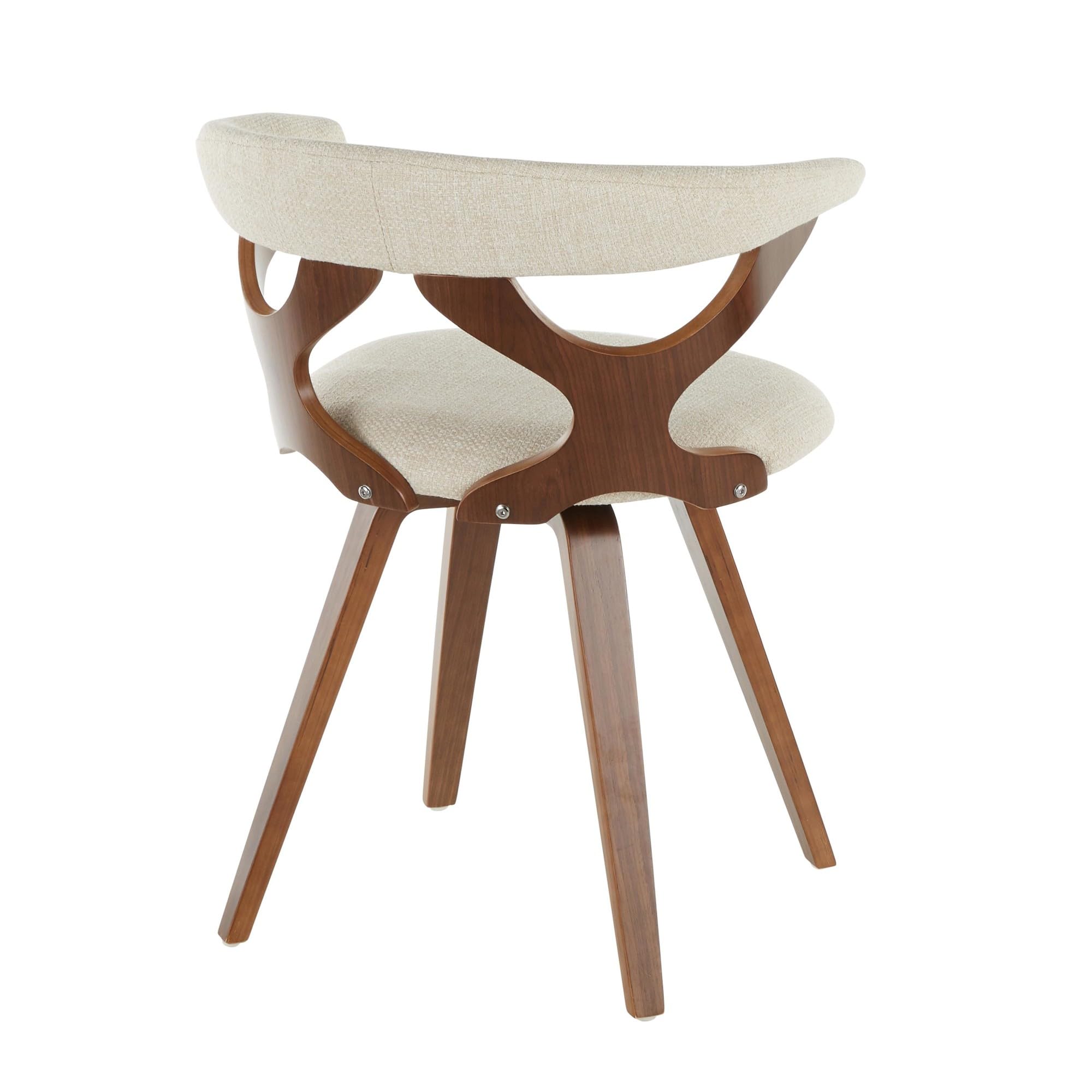 LumiSource Gardenia Upholstered Dining Chair - Mid-Century Modern Kitchen Chair for Dining Table - Comfortable & Stylish Seating for Home, Restaurant, or Office Use