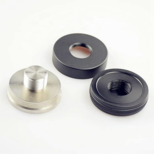 58MM Adjustable Height Stainless Steel Coffee Tamper - Espresso Powder Distributor with Threaded Base | Perfect for Home Baristas & Professional Coffee Shops