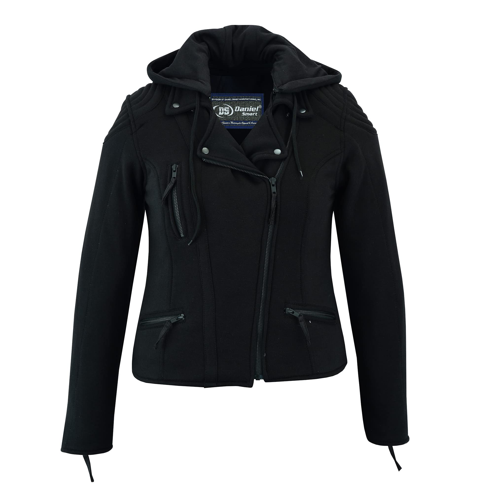 Daniel Smart Women's Motorcycle Jacket - Lightweight Reinforced Soft Material with Armor Pockets for Safety | Perfect for Riding, Commuting & Outdoor Adventures