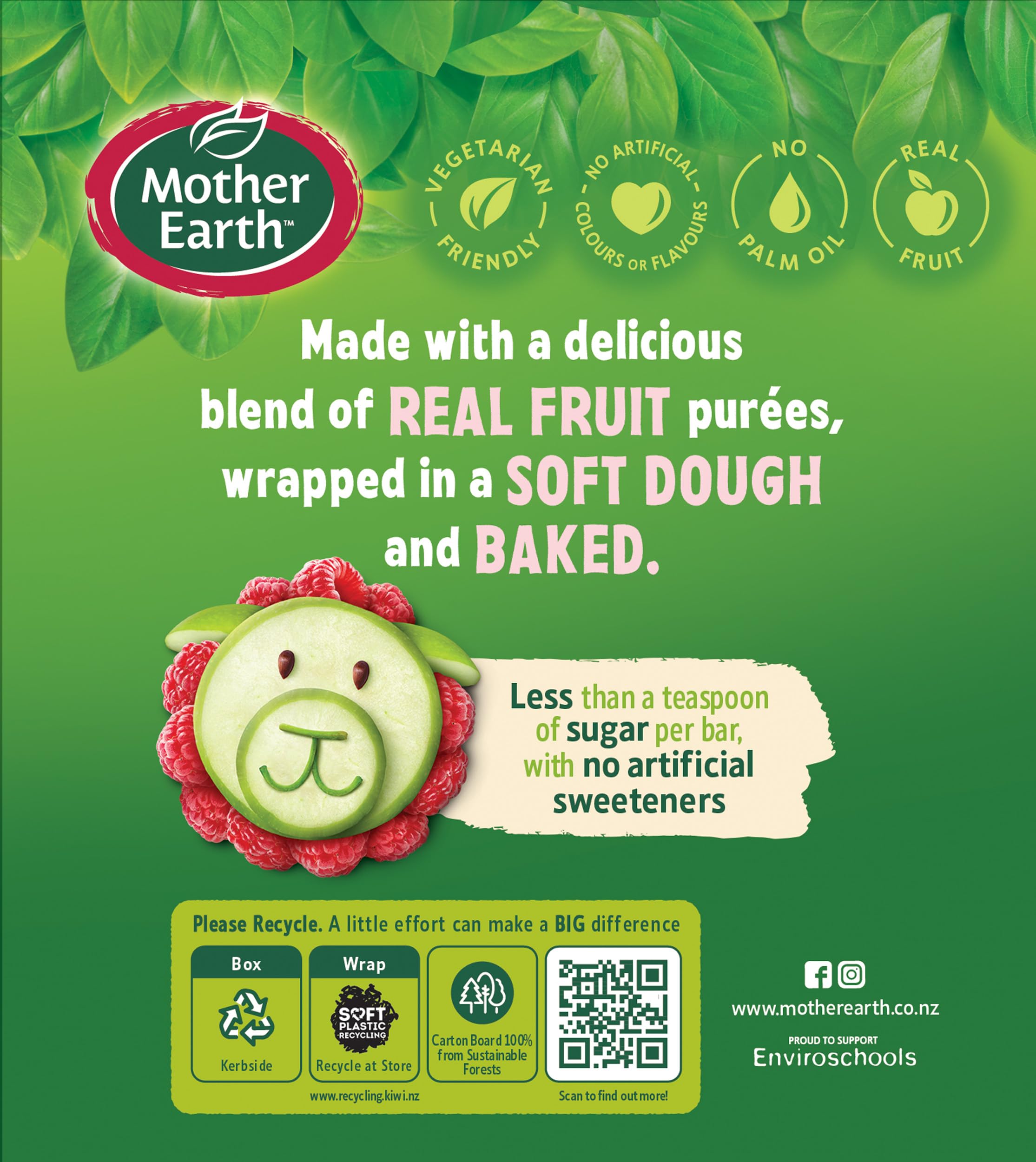 Raspberry White Chocolate Fruit Sticks 8 Bars - Vegetarian, No Artificial Sweeteners for Healthy Snacking