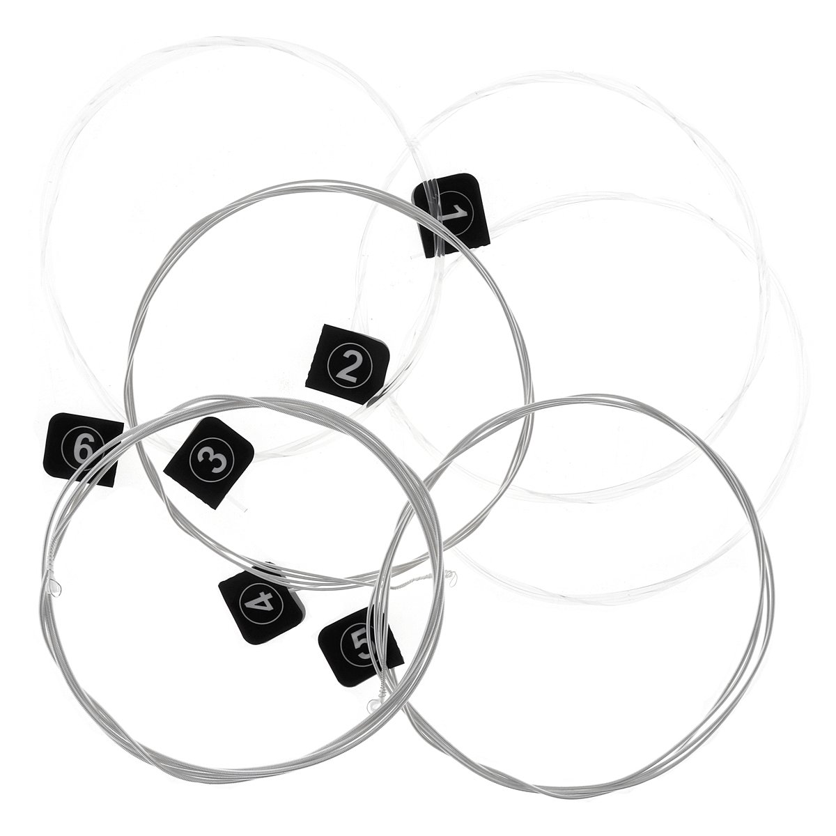 3 Packs Full Set Replacement Orphee NX36 Clear Nylon Silver Plated Classical Guitar Strings - Standard Tension (.028 .032 .040 .030 .035 .043) - Perfect for Beginners, Professionals & Live Performances