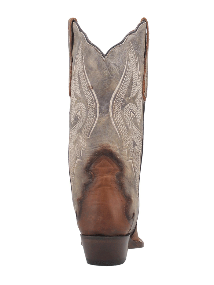 Dan Post DP4385 Women's Zoli Leather Cowboy Boots - Brown Western Riding Boots for Country Style & Outdoor Adventures