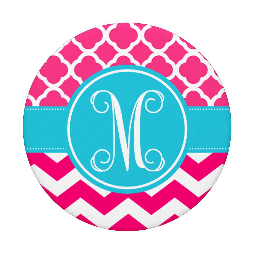 Monogrammed Personalized Pink & Blue Initial M Necklace - Perfect for Gifts, Birthdays, and Everyday Elegance