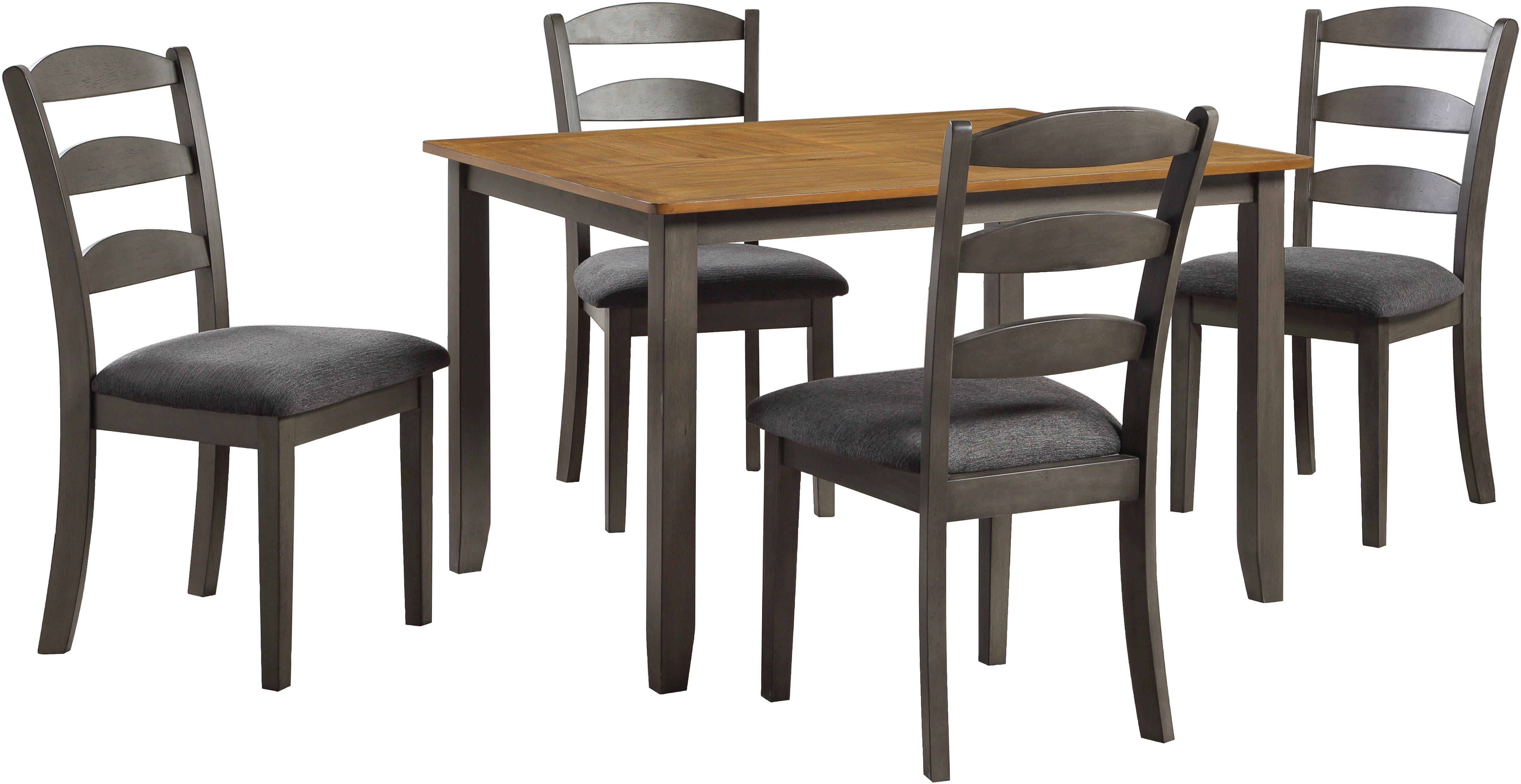 Office Star West Lake 5-Piece Dining Table Set with Chairs [WSK3247K] - Perfect for Family Dinners, Entertaining Guests & Small Space Dining Rooms