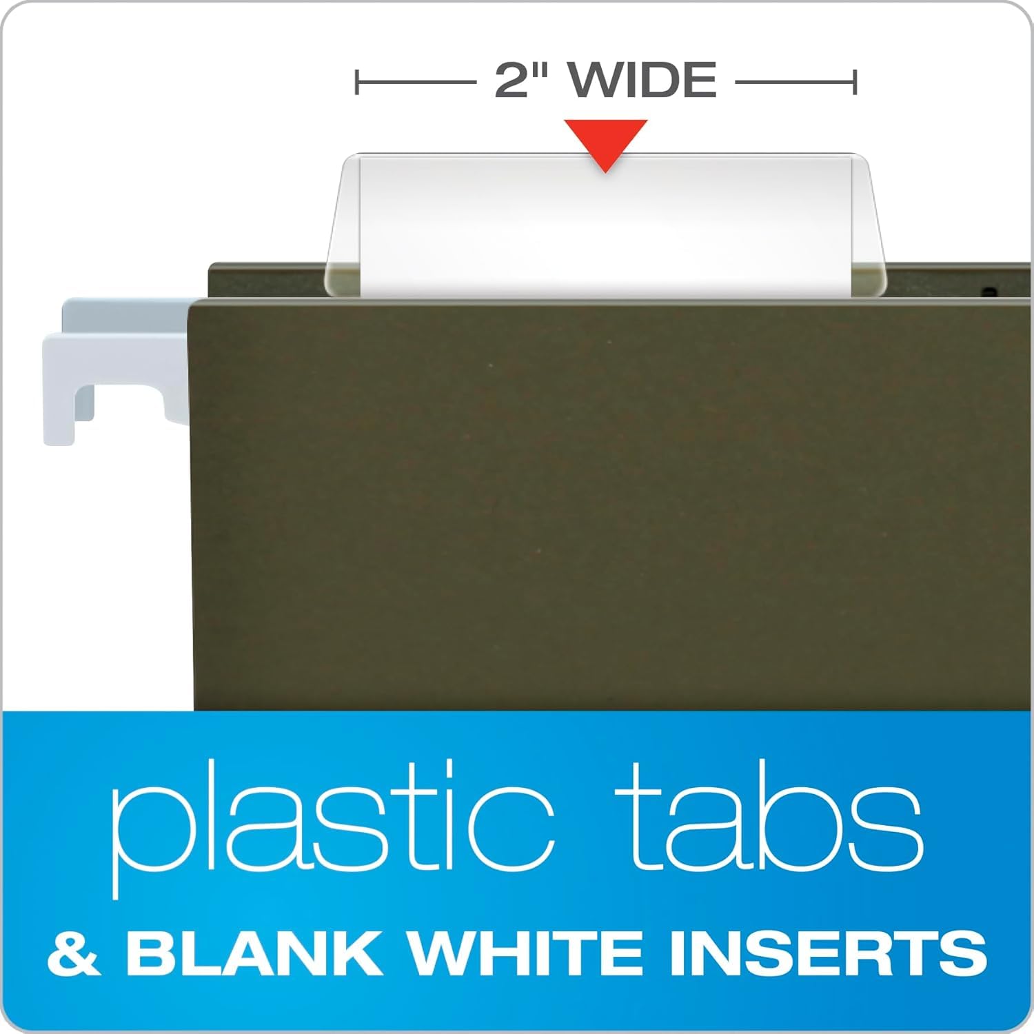 Pendaflex Hanging File Folder Tabs - 100 Sets of 2