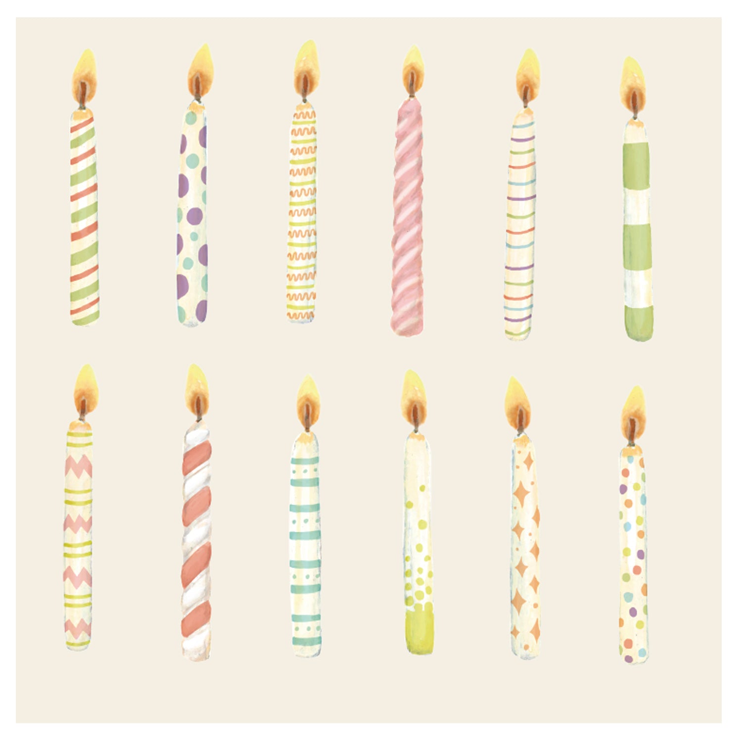 Elegant Birthday Candles & Cocktail Napkins Set for Party Decorations & Celebrations - Perfect for Weddings, Birthdays, and Special Events