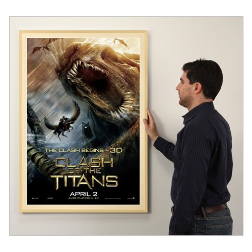 27x40 Classic Movie Poster Frame - Metal Display with Matboard & 7 Finish Options | Perfect for Home Theater, Cinema Room Decor & Gift Giving