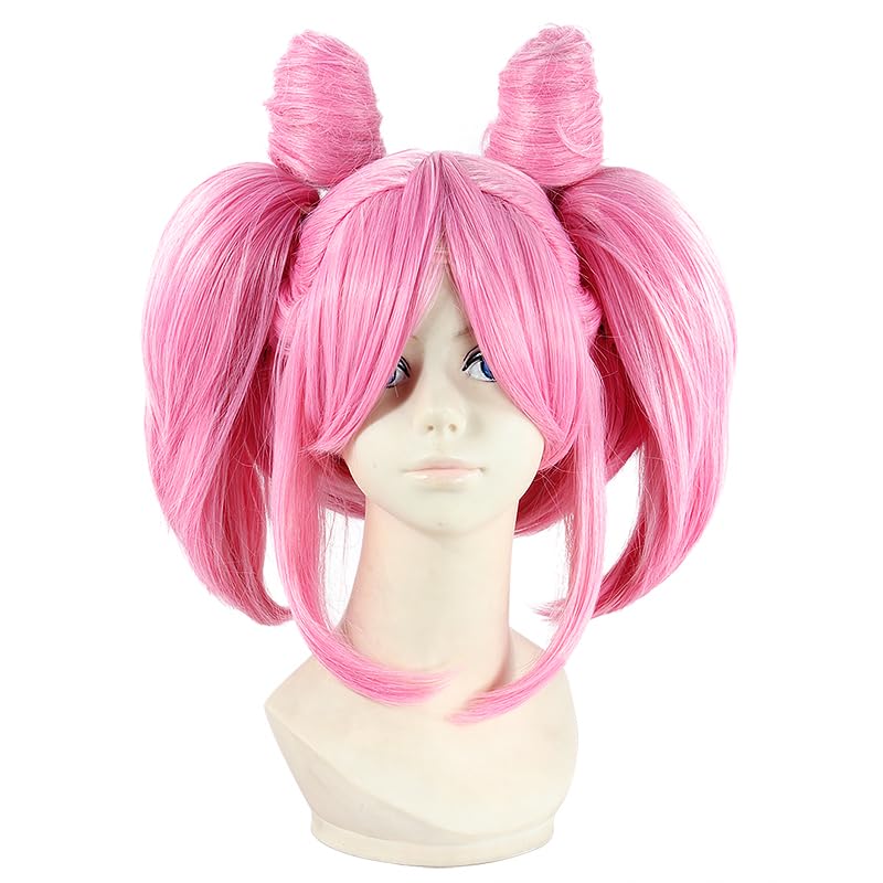 Anime Chibimoon Cosplay Pink Wig & Dress Set for Women - Halloween Costume, Party Outfit, Cosplay Event, Themed Dress-Up