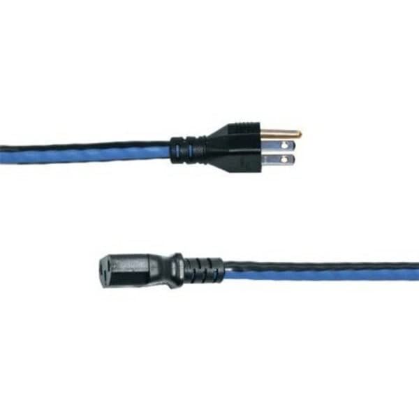 Middle Atlantic Power Cable - NEMA 5-15P to IEC 60320 C13, 1ft Blue Stripe Computer Power Cord for Servers, PCs & Office Equipment