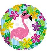 Pink Flamingo Luau Birthday Party Balloons Decorations Supplies Hibiscus Flowers for Hawaiian Tropical Theme Party Decorations & Summer Pool Party Decor