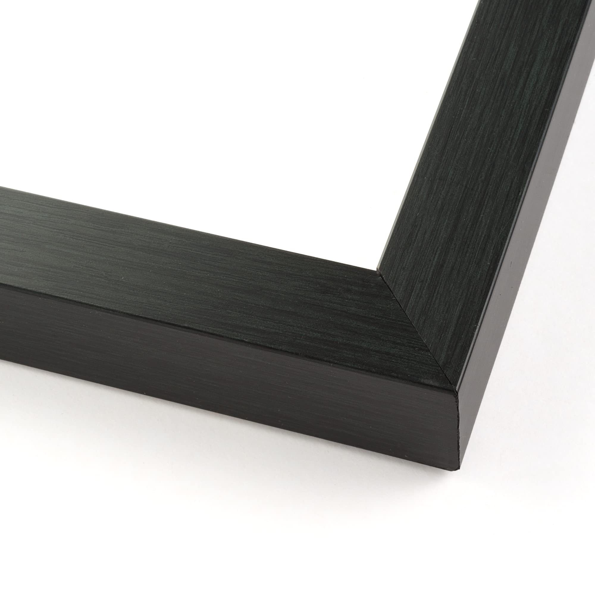 13x13 Charcoal Wood Shadow Box Display Frame with Silver Acid-Free Backing, UV Protective Acrylic & Hanging Hardware - 3/4