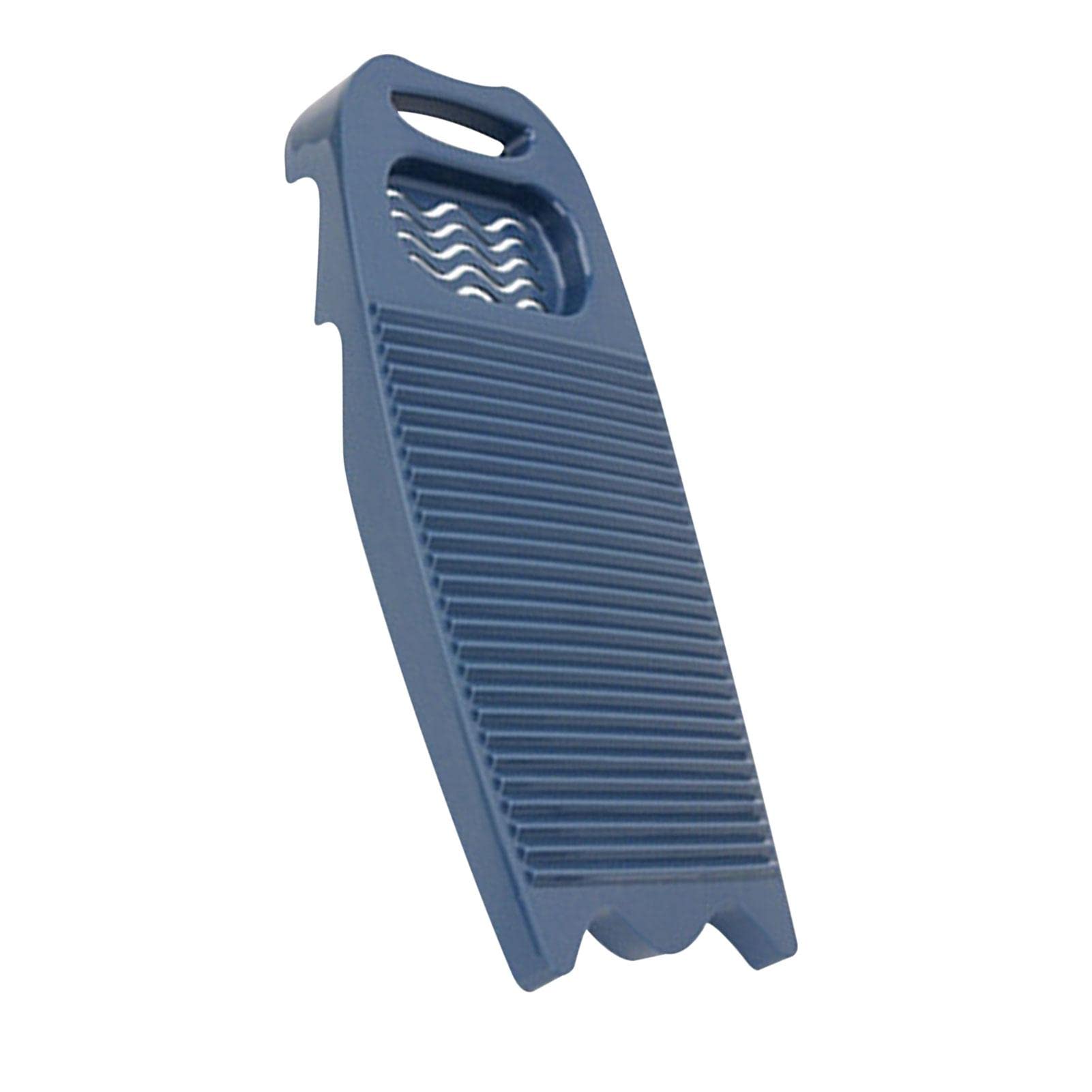 Plastic Washboard Laundry Board - Heavy Duty Hand Washing Tool for Clothes | Manual Laundry Cleaning Board | Dark Blue | Perfect for Camping, Travel & Emergency Use