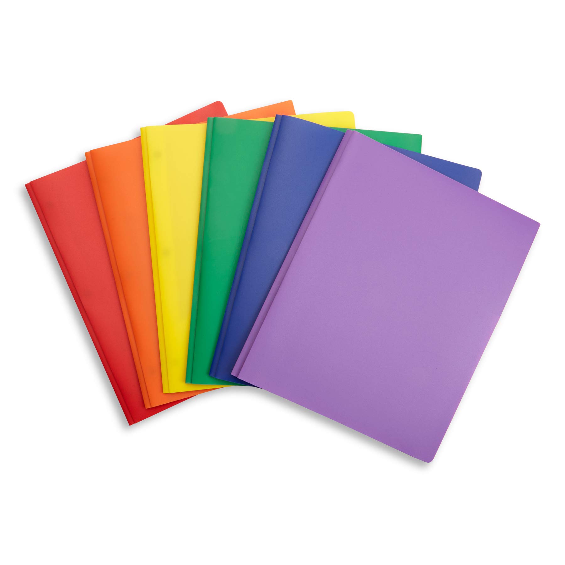 6-Pack Multicolor 3-Prong Plastic Folders for School, Home & Office - Organize Documents, Assignments & Files with Style