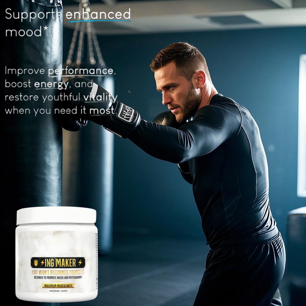 King - Premium Men's Performance Formula to Unlock True Potential & Conquer Challenges | Boost Confidence for Workouts, Career & Daily Life
