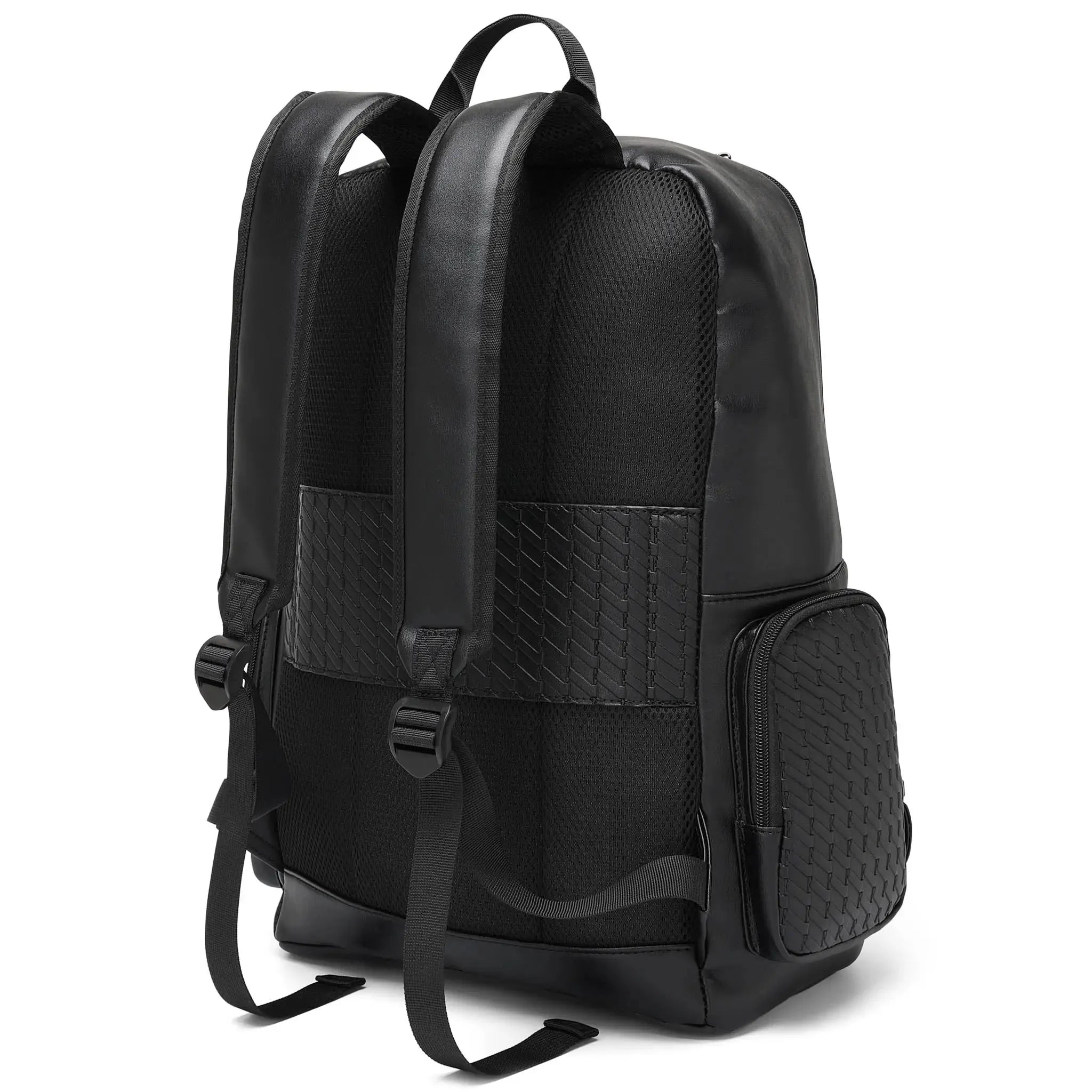 Leisure Luxe 27L Vegan Leather Backpack - Stylish & Eco-Friendly Laptop Bag for Work, Travel & College - Water-Resistant & Spacious