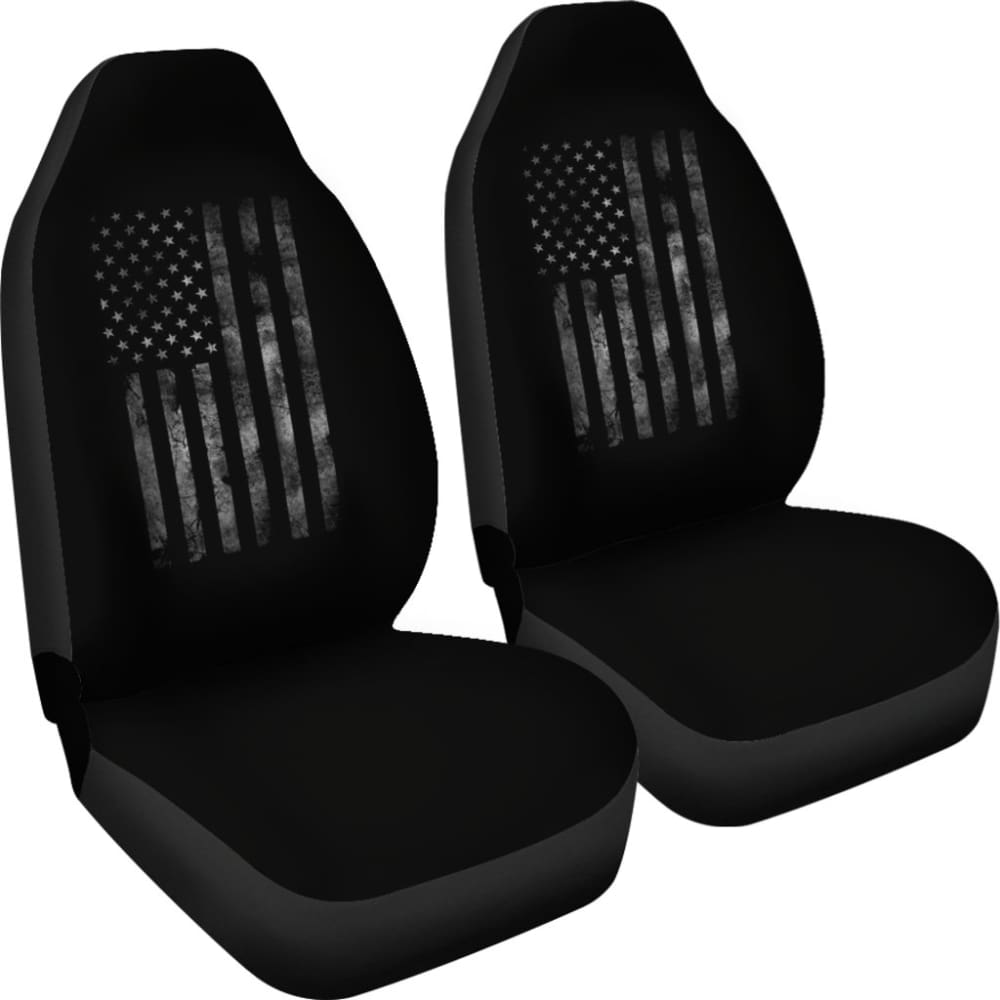 Premium American Flag Black Car Seat Covers - Durable & Stylish for Trucks, SUVs & Sedans - Perfect for Patriotic Drivers, Road Trips & Everyday Commute