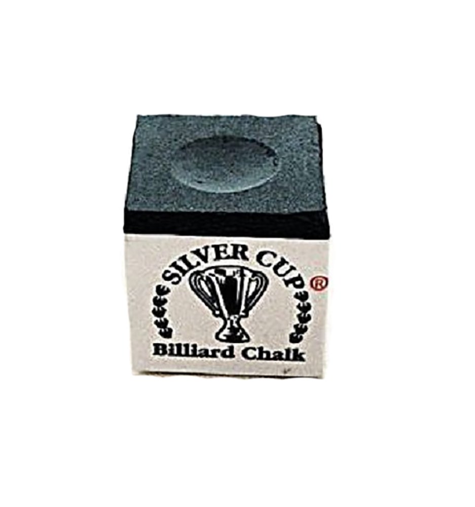 Premium Silver Cup Set of 6 Powder Blue Pool Cue Chalk - High Quality Billiard Accessories for Smooth Shots | Perfect for Pool Tables, Game Rooms & Professional Play