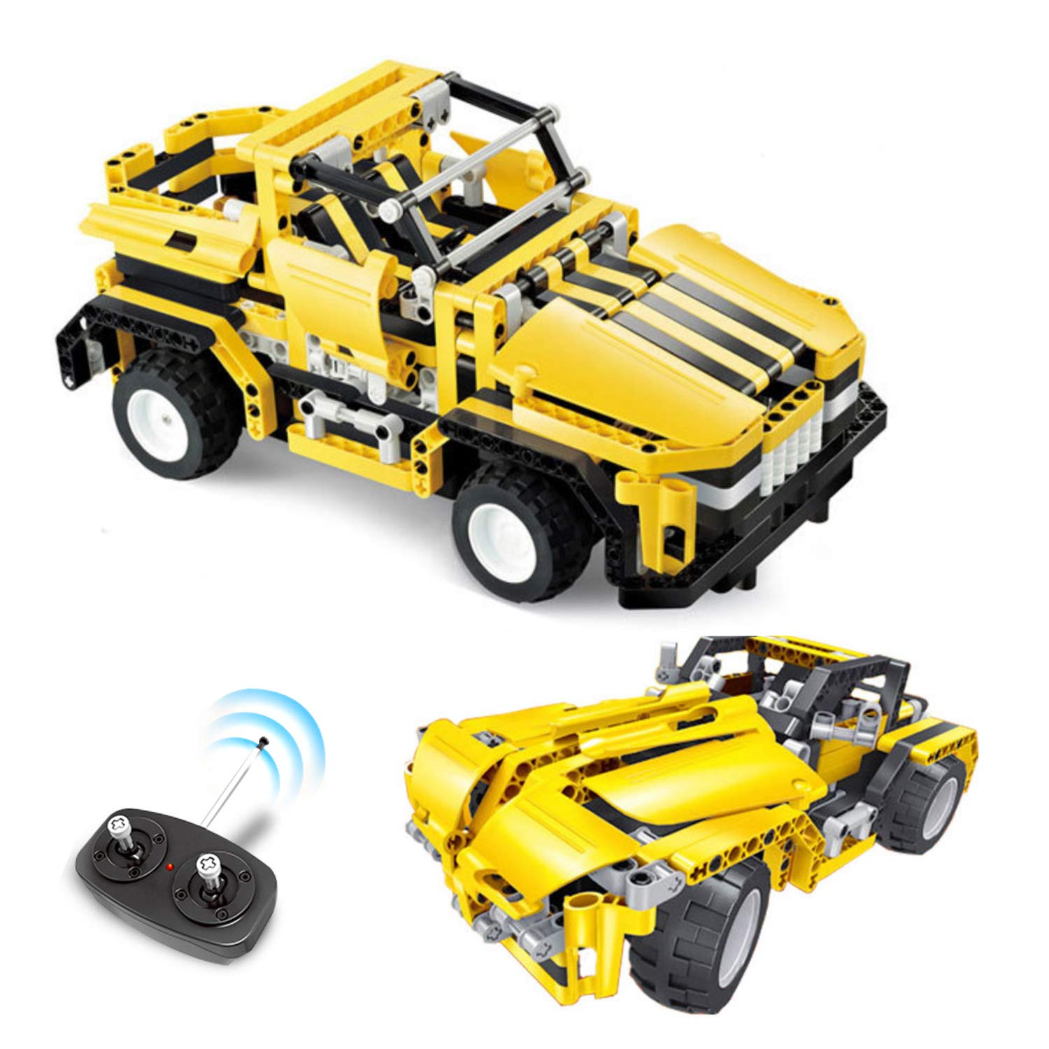 STEM Remote Control Building Kit for Kids Ages 6-12 | 426 Pcs Engineering Toy Set Builds 2-in-1 Off-Road Car & RC Racer | Educational STEM Construction Toys for Boys & Girls | Birthday Gift Idea for Science & Engineering Enthusiasts | Perfect for Indoor Play & STEM Learning Activities