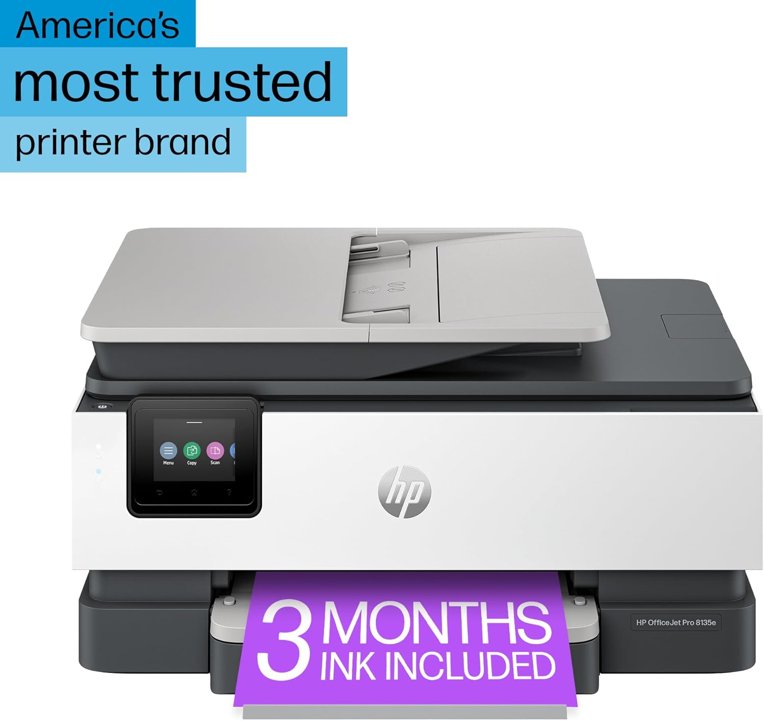 HP OfficeJet Pro 8135e All-in-One Wireless Printer with Scanner, Copier & Fax | Fast Printing for Home & Office | Ideal for Documents, Photos & Business Use