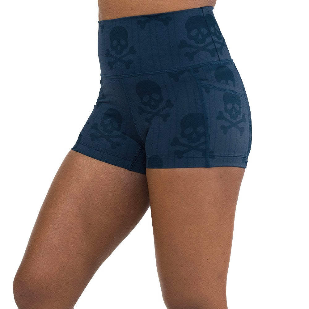 Men's Crossbones Graphic Print Casual Shorts - Comfortable Summer Short Pants for Gym, Running, Beach & Outdoor Activities