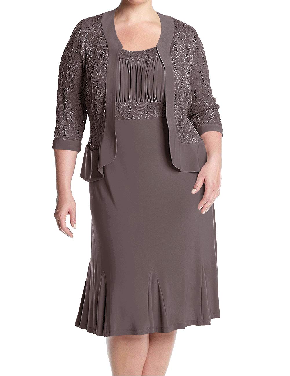 Elegant Lace Mother of The Bride Dresses - Formal Evening Gowns with Jacket for Women | Wedding Guest, Cocktail Party & Special Occasion Attire