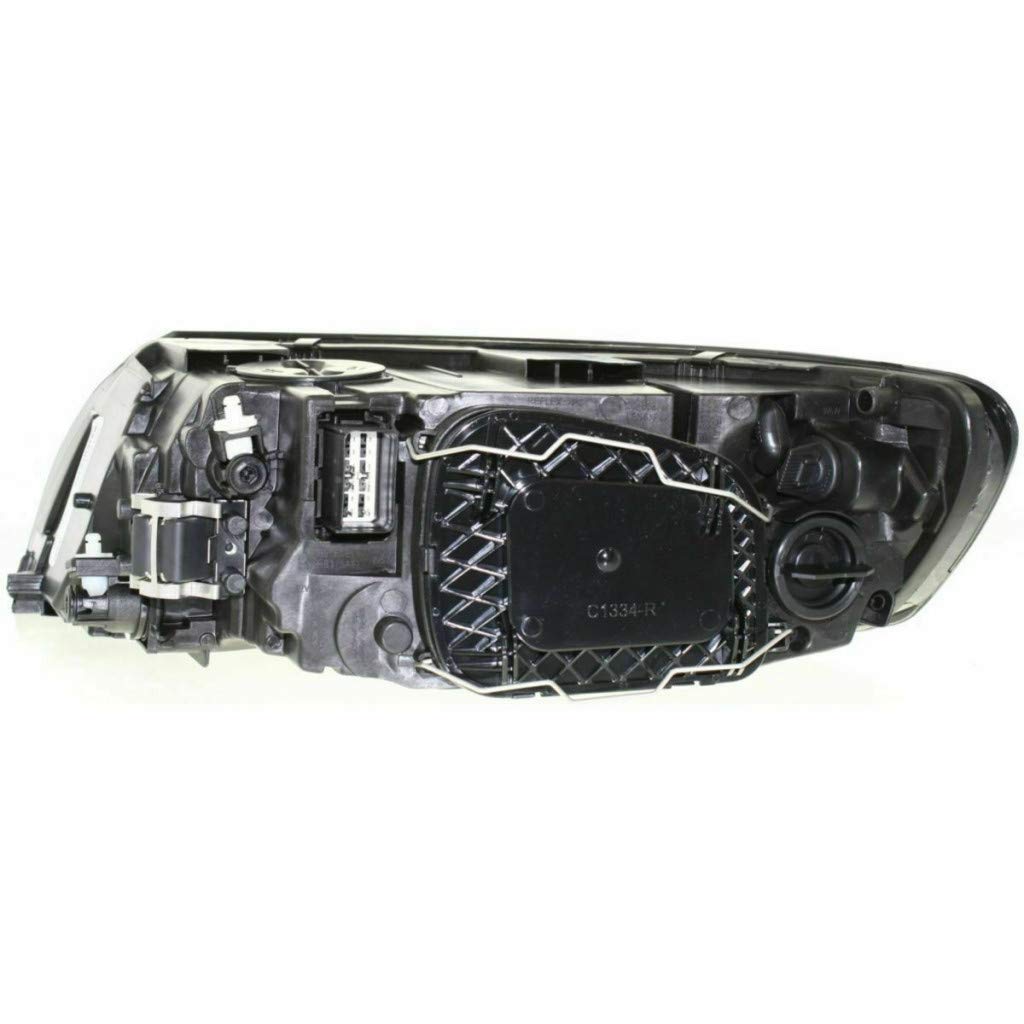 Volvo S40 Headlight Assembly 2008-2011 Right Passenger Side - DOT Certified with Bulbs Included (Part #VO2503125) - Replacement for 31265707-5 - Perfect for Night Driving & Foggy Conditions