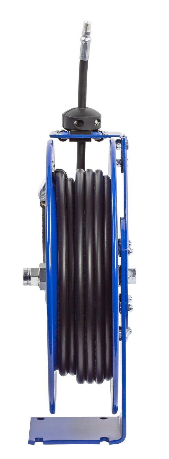 Coxreels P-MP-420 Medium Pressure Retractable Air Water Oil Hose Reel - 1/2 Inch ID, 20 Foot Hose Capacity, 2500 PSI, Includes Hose, Made in USA - Perfect for Automotive Shops, Industrial Applications & Home Garages