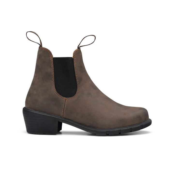 Blundstone 1677 Women's Chelsea Boots - Rustic Brown Leather Ankle Boots for Women | Comfortable & Stylish for Work, Travel & Everyday Wear