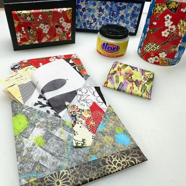Authentic Yuzen Blue Japanese Washi Paper - 10 Sheets, Assorted Traditional Designs, 5 7/8 Inch Square (4336) for Origami, Scrapbooking & DIY Crafts