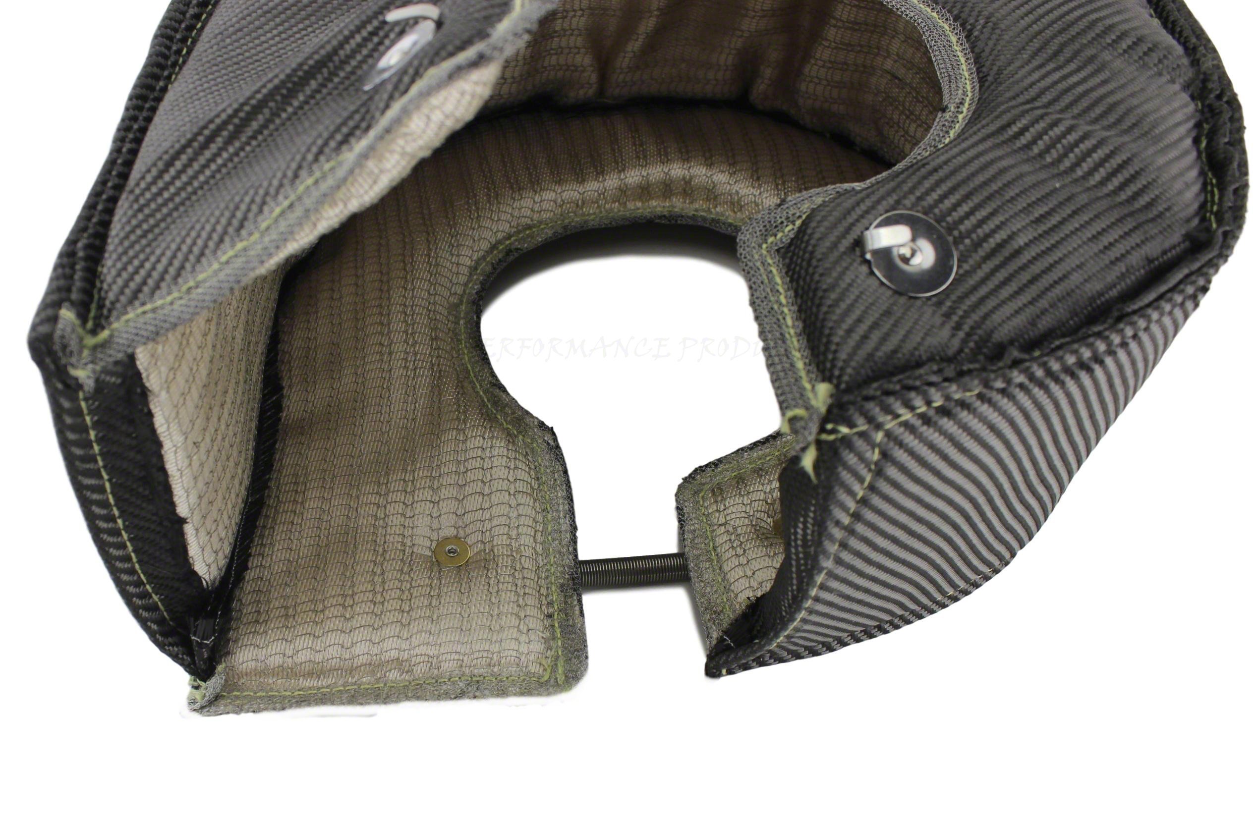 Black Basalt Carbon Fiber Stainless Steel Mesh Turbo Heat Shield Blanket - High Performance Heat Protection for Turbochargers, Exhaust Manifolds & Downpipes - Perfect for Racing, Performance Tuning & Automotive Upgrades