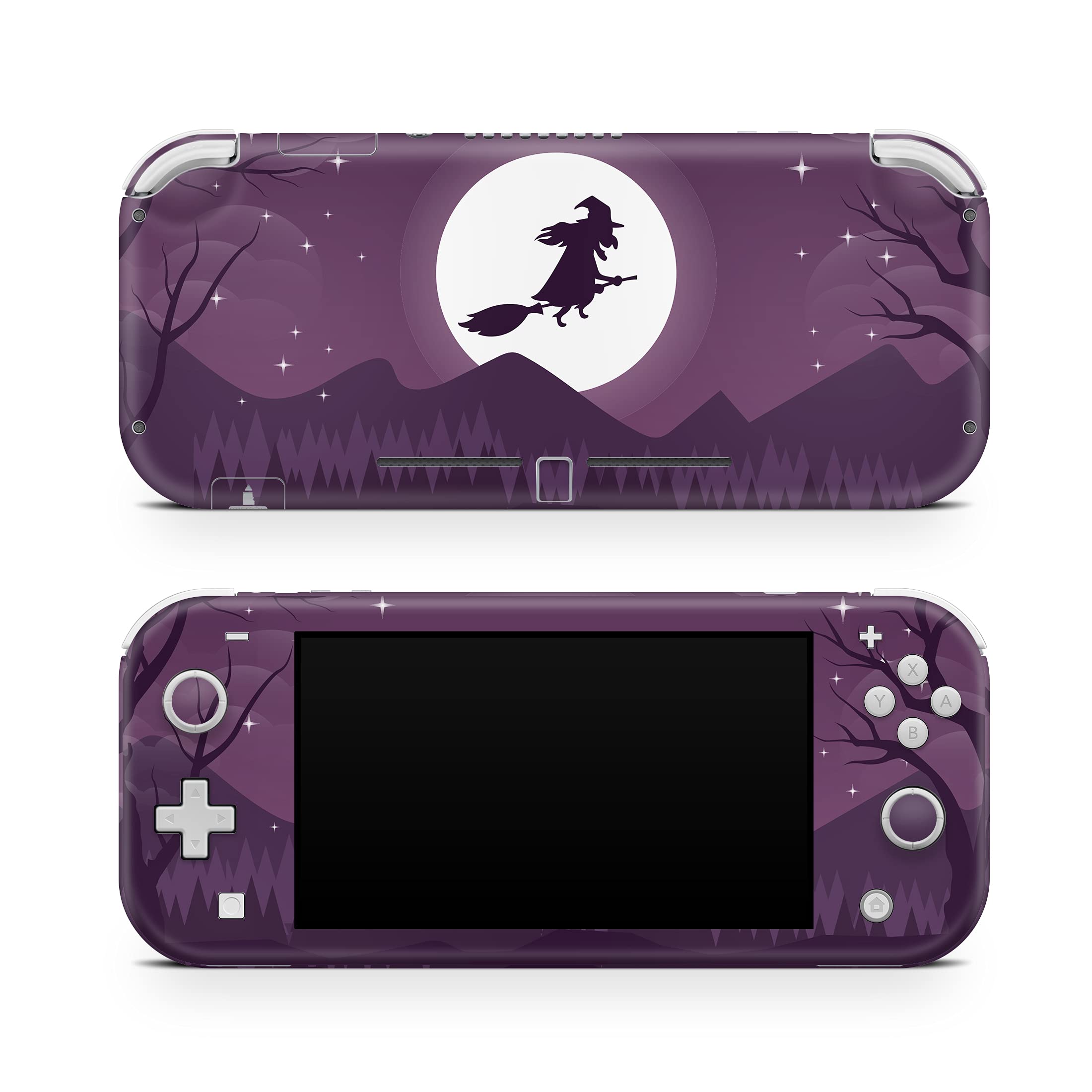 Premium 3M Vinyl Full Wrap Decal Skin for Nintendo Switch Lite - Halloween Witch Design | Protective Cover Compatible with Switch Lite | Perfect for Gaming, Halloween Decor & Gift Giving